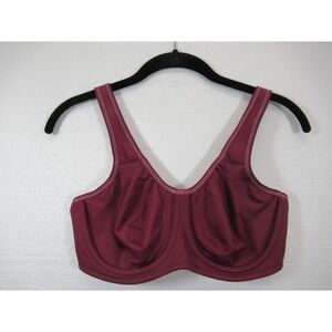 Wacoal Simone High Impact Sports Bra 36C Burgundy Underwire 855170
